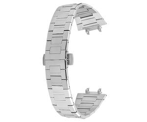 ROUREOX Men's Metal Replacement Watch Band, Stainless Steel Specialized Interface Watch Strap for Zenith DEFY Skyline 41mm 03.9300-Silver 25MM