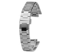 ROUREOX Men's Metal Specialized Interface Watch Strap, 316L Stainless Steel Replacement Watch Bracelet for Maurice Lacroix AIKON AI1108-Silver 1108