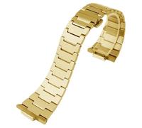 ROUREOX Men's Stainless Steel Replacement Watch Strap，Metal Specialized Interface Watch Bracelet for Tissot PRX Super Player T137.407/T137.410-Gold 27 * 12MM