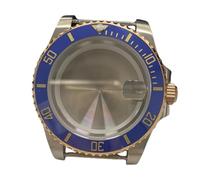 ROUREOX Miyota 8215 Watch Case 41mm Two-Tone Diver Style Sapphire Cyclops fits ETA 2836 Mingzhu Movement Mod Parts for Gucci Dive - 3