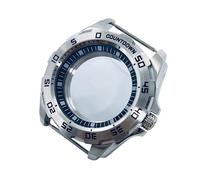 ROUREOX NH35 44mm Countdown Bezel Watch Case Steel Sapphire Crystal Fits NH36 NH34 Movement Mod Build for Seiko Prospex Samurai - 1