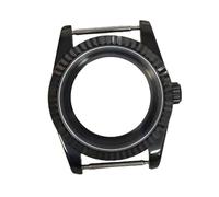 ROUREOX NH35 Watch Case 36mm 39mm Black PVD Fluted Bezel Sapphire Crystal Cyclops fits NH36 Movement Mod Parts for Rolex Oyster Perpetual/Datejust - B1 39MM