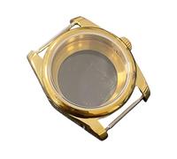 ROUREOX NH35 Watch Case 36mm Gold PVD Fluted Bezel Sapphire Crystal Cyclops Lens fits NH36 Movement Mod Parts for Rolex Oyster Perpetual/Datejust - B6