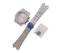 ROUREOX Octagonal Chronograph Case 41mm Sparkling Sand Texture Sapphire Crystal Fit VK63 Mecha-Quartz Modding Set for Audemars Piguet Royal Oak