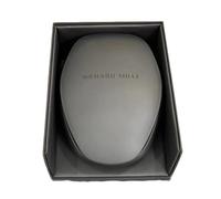 ROUREOX Oval Matte Black Watch Storage Box Set Single Timepiece Case Hard Shell Protective Interior Padded Cushion for Richard Mille RM 067