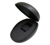 ROUREOX Pebble Shape Watch Box Matte Black Finish Single Slot Timepiece Case Hard Shell Storage Organiser Black Set for RM 011/RM 035/RM 055