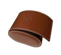 ROUREOX Portable Watch Storage Case Leatherette Travel Roll Removable Insert Brown Protective Holder Organiser for Breitling Avenger