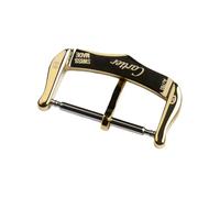 ROUREOX Premium Stainless Steel Watch Buckle Replacement - Polished Classic Pin Clasp for Leather Straps - Universal Fit Repair Accessories for Cartier-Golden 16mm