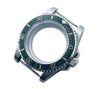ROUREOX Pro Watch Mod Case 40mm Scratch-Resistant Sapphire Crystal Sandblasted Ceramic Bezel Fits ETA2824 PT5000 for Rolex Submariner/GMT-Master II/Yacht-Master - F2