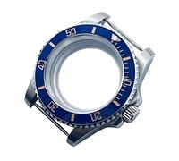 ROUREOX Pro Watch Mod Case 40mm Scratch-Resistant Sapphire Crystal Sandblasted Ceramic Bezel Fits ETA2824 PT5000 for Rolex Submariner/GMT-Master II/Yacht-Master - E2