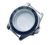 ROUREOX Pro Watch Mod Case 40mm Scratch-Resistant Sapphire Crystal Sandblasted Ceramic Bezel Fits ETA2824 PT5000 for Rolex Submariner/GMT-Master II/Yacht-Master - A1