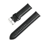 ROUREOX Quick Release Genuine Leather Watch Strap Padded Top Grain Calfskin Replacement Band for DW Classic Petite Quadro Iconic ELAN-Black 20mm