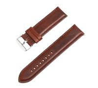 ROUREOX Quick Release Genuine Leather Watch Strap Padded Top Grain Calfskin Replacement Band for DW Classic Petite Quadro Iconic ELAN-Dark Red 20mm
