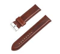 ROUREOX Quick Release Genuine Leather Watch Strap Padded Top Grain Calfskin Replacement Band for DW Classic Petite Quadro Iconic ELAN-Light Coffee 20mm