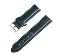ROUREOX Quick Release Genuine Leather Watch Strap Padded Top Grain Calfskin Replacement Band for DW Classic Petite Quadro Iconic ELAN-Blue 20mm