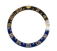 ROUREOX Replacement Bezel for Watch Modding 38mm Ceramic Insert Scratch-Proof Watchmakers DIY Part for Rolex Submariner Series-P
