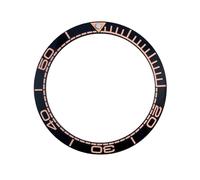 ROUREOX Replacement Ceramic Bezel Insert 40.5mm Generic Watch Face Ring DIY Modding Accessories Parts - A4