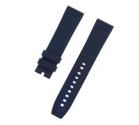 ROUREOX Replacement Silicone Watch Strap Sweat - Proof Rubber Watch Strap Retainer for Breitling Avenger/Avenger II Seawolf-Blue 22mm