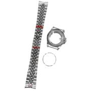 ROUREOX Retro 39mm Watch Case Kit Fixed 24-Hour Bezel Sapphire Crystal Date Magnifier Fit NH35 NH36 Movement Vintage Modding for Rolex Explorer-8 39MM