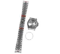 ROUREOX Retro 39mm Watch Case Kit Fixed 24-Hour Bezel Sapphire Crystal Date Magnifier Fit NH35 NH36 Movement Vintage Modding for Rolex Explorer-7 39MM