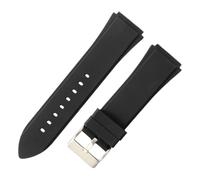 ROUREOX Silicone Watch Band 22Mm Waterproof Replacement Strap Sports Rubber Mens Womens Quick Release Pin Buckle for Guess U0247G3/W1058G2/W0040G3-Black 22MM