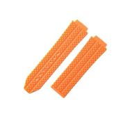 ROUREOX Silicone Watch Strap Rubber Replacement Band for Hublot Big Bang-Orange 26 * 19 * 22mm