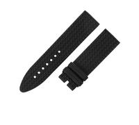 ROUREOX Silicone Watch Strap Soft Rubber Band Racing Sports Wristbelt Steel Deployment Buckle for Chopard Mille Miglia Series-A1 23mm
