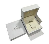 ROUREOX Single Slot Watch Display Case White Square Box Soft Interior Cushion Protective Holder Chest for IWC Da Vinci
