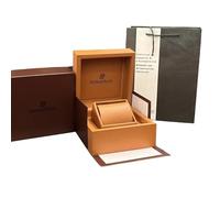 ROUREOX Single Watch Presentation Box Complete Gift Set Carrier Bag Outer Carton Brown Leather Storage Chest Mens for Audemars Piguet Box