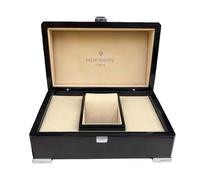 ROUREOX Single Watch Presentation Box Complete Set Outer Carton Carrier Bag Wooden Storage Chest Organiser for Patek Philippe