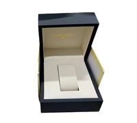 ROUREOX Single Watch Presentation Box Midnight Blue Square Display Chest Soft Cushion Holder Protective Organiser for Longines Conquest