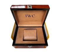 ROUREOX Soft Lined Watch Keeper Box Protective Tan Cushion Hard Exterior Shell Secure Storage for Timepieces for IWC Da Vinci