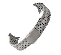 ROUREOX Solid Metal Replacement Watch Strap, Stainless Steel Adjustable Watch Accessory for Tudor Prince & Princess-Silver 19MM