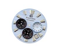 ROUREOX Solid Steel Chronograph Case 44.5mm Fits Large 32.5mm Dial Screw Down Pushers Fit VK63 Mecha-Quartz Movement for GS Evolution 9-9-With Logo 44.5MM