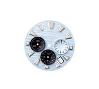 ROUREOX Solid Steel Chronograph Case 44.5mm Fits Large 32.5mm Dial Screw Down Pushers Fit VK63 Mecha-Quartz Movement for GS Evolution 9-9-No Logo 44.5MM