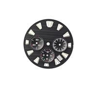 ROUREOX Solid Steel Chronograph Case 44.5mm Fits Large 32.5mm Dial Screw Down Pushers Fit VK63 Mecha-Quartz Movement for GS Evolution 9-7-No Logo 44.5MM