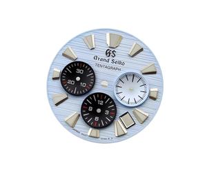 ROUREOX Solid Steel Chronograph Case 44.5mm Fits Large 32.5mm Dial Screw Down Pushers Fit VK63 Mecha-Quartz Movement for GS Evolution 9-9-With Logo 44.5MM