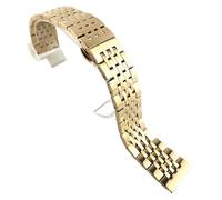 ROUREOX Stainless Steel Adjustable Watch Bracelet,316L Stainless Steel Flat Interface Watch Accessory for Tissot T41-Rose Gold 16MM