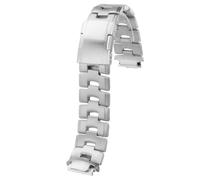 ROUREOX Stainless Steel Dedicated Interface Watch Strap, Men's Metal Replacement Watch Bracelet for Tissot Speed Cycling Model T111.417-Silver 18MM