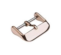 ROUREOX Stainless Steel Pin Buckle 8mm-24mm - Polished Watch Strap Clasp, Classic Tang Fastener - Leather Band Replacement Accessories-Rose Gold 10mm