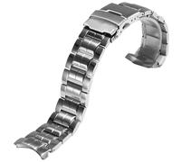 ROUREOX Stainless Steel Replacement Watch Band, Men's Metal Watch Strap for Casio Edifice EF-312/521/531/533/534/535/539/544/546/550-Silver 544
