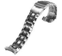 ROUREOX Stainless Steel Replacement Watch Band, Men's Metal Watch Strap for Casio Edifice EF-312/521/531/533/534/535/539/544/546/550-Silver 535