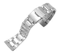 ROUREOX Stainless Steel Replacement Watch Band, Men's Metal Watch Strap for Casio Edifice EF-312/521/531/533/534/535/539/544/546/550-Silver 533