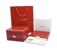 ROUREOX Textured Red Watch Box Morocco Style Finish Gold Border Cream Cushion Single Grid Storage Chest for Cartier Ballon Bleu