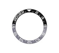 ROUREOX Two-Tone Bezel Insert in Ceramic, 38mm Replacement Watch Ring Watch Modification for Rolex GMT-Master II-A16