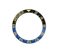 ROUREOX Two-Tone Bezel Insert in Ceramic, 38mm Replacement Watch Ring Watch Modification for Rolex GMT-Master II-A18