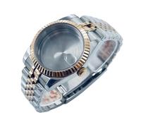 ROUREOX Two Tone Rose Gold Case 5-Link Bracelet 36mm 40mm Sapphire Fluted Bezel NH34 NH35 NH36 for Rolex Oyster Perpetual/Datejust-C 36MM