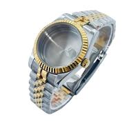 ROUREOX Two Tone Watch Case Kit 36mm 40mm Sapphire Exhibition Back ETA 2824 PT5000 DIY Mod Parts for Rolex Oyster Perpetual/Datejust-C 40MM