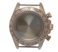 ROUREOX VK63 Chronograph Modding Case 39mm Stainless Steel Tachymeter Bezel Sapphire Crystal Solid Back Watchmaking Kit for Rolex Daytona-2 39MM
