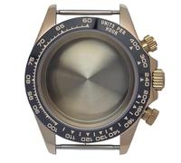 ROUREOX VK63 Chronograph Modding Case 39mm Stainless Steel Tachymeter Bezel Sapphire Crystal Solid Back Watchmaking Kit for Rolex Daytona-5 39MM